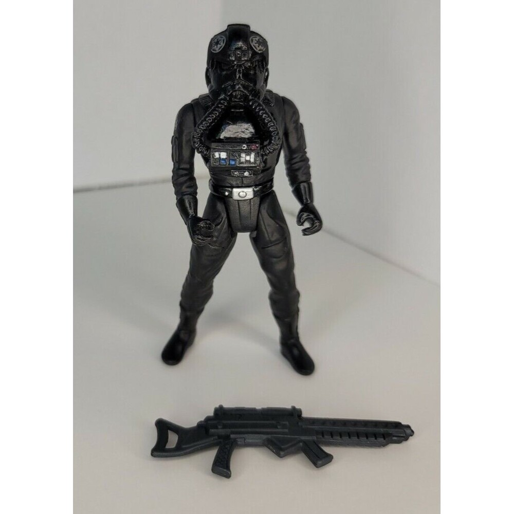 Vtg 95-97 Kenner Star Wars POTF Imperial Lot (Tie Pilot, Tarkin, Vader, Gunner) - Picture 7 of 10